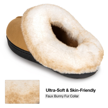 (⏳NOW ON: 70% OFF Sale! 🔥)Women’s Winter Fuzzy Lined Warm Indoor Outdoor Slippers