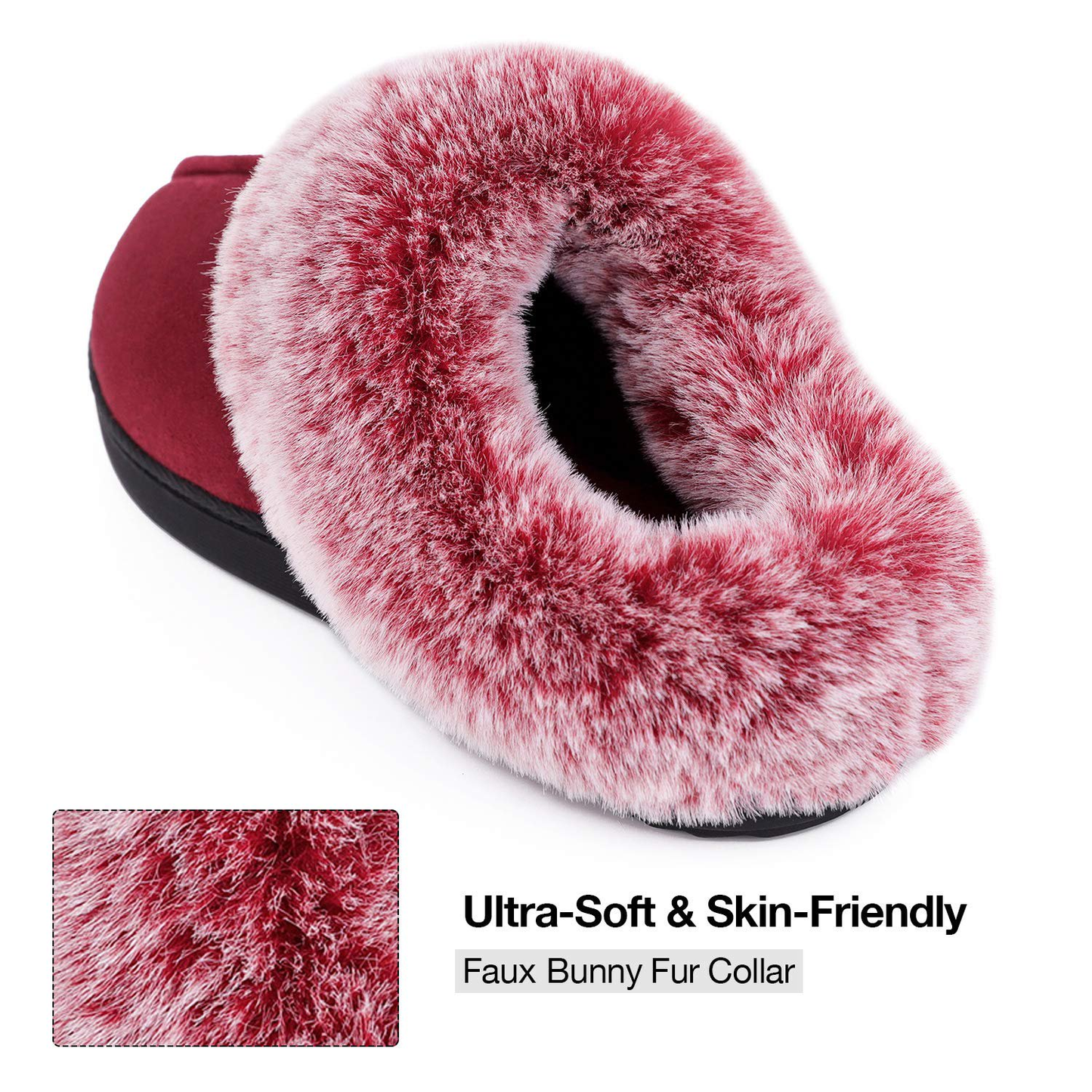 (⏳NOW ON: 70% OFF Sale! 🔥)Women’s Winter Fuzzy Lined Warm Indoor Outdoor Slippers