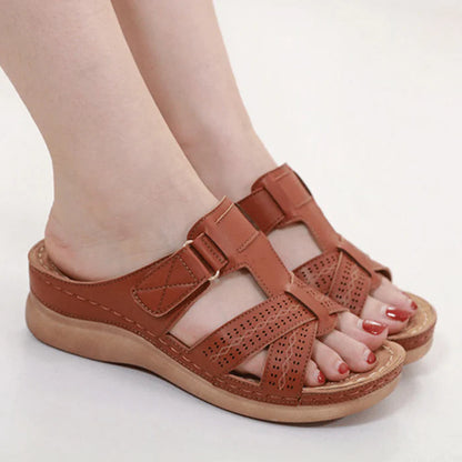 Womens Premium Comfy Vintage Open Toe Sandal