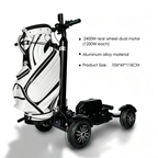 Foldable 4 Wheel Electric Golf Scooter Rideable Golf Trolley