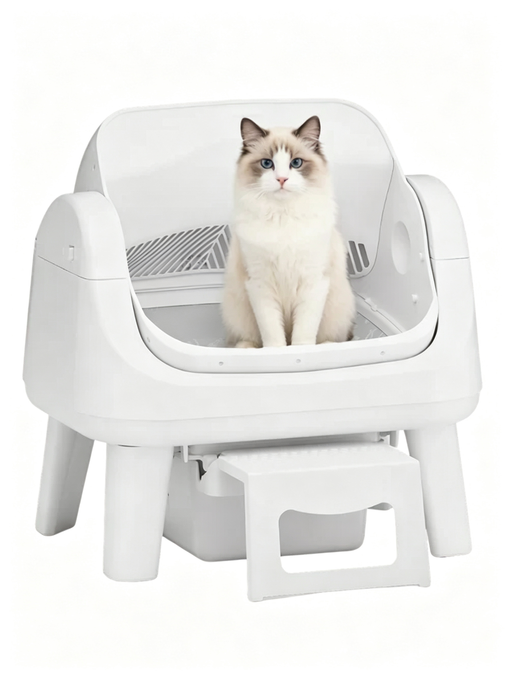 Smart Open Top Self-Cleaning Cat Litter Box