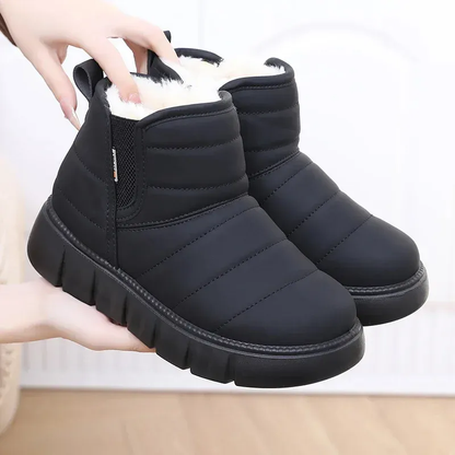 (⏳NOW ON: 70% OFF Sale! 🔥)Women’s Thickened Fuzzy Winter Snow Boots – Warm Comfortable Chunky Ankle Boots