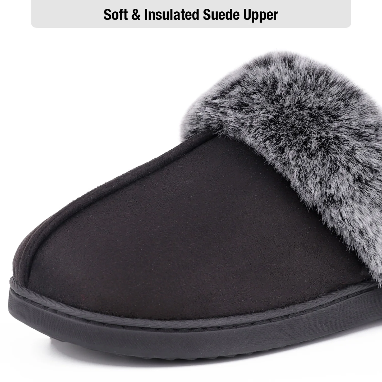 (⏳NOW ON: 70% OFF Sale! 🔥)Women’s Winter Fuzzy Lined Warm Indoor Outdoor Slippers