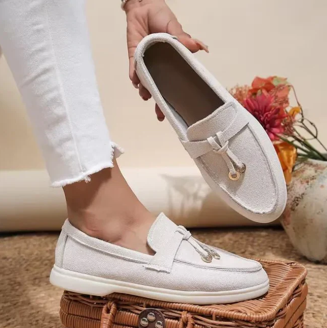 💝Summer Sale⭐Comfortable Women's Slip-On Sneakers: Casual Flat Loafers for Walking
