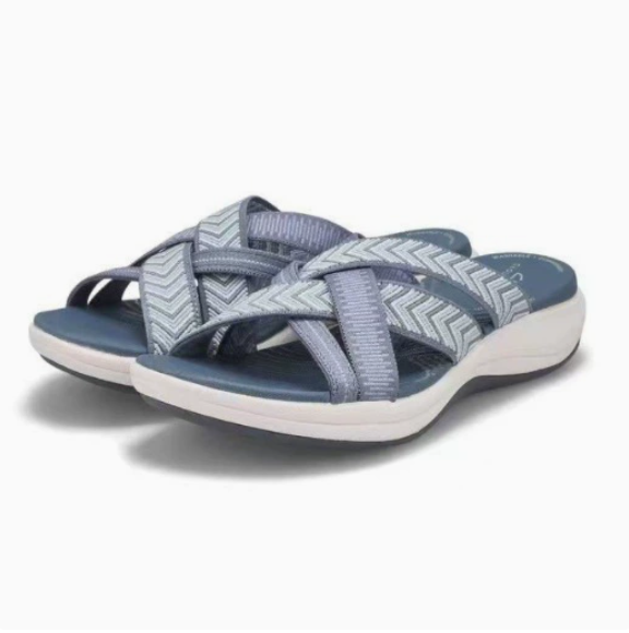 Hufu Women's Orthopaedic Sandals, Lightweight Comfortable Sandals with Arch Support, Summer Non-Slip Sandals, Leisure Slippers for Women