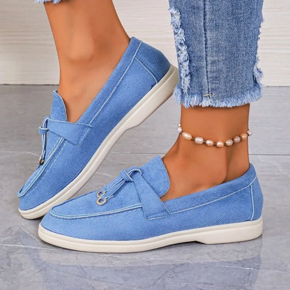 💝Summer Sale⭐Comfortable Women's Slip-On Sneakers: Casual Flat Loafers for Walking