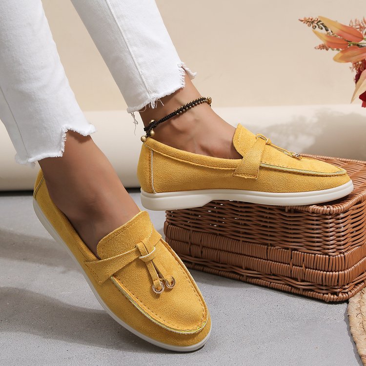 💝Summer Sale⭐Comfortable Women's Slip-On Sneakers: Casual Flat Loafers for Walking
