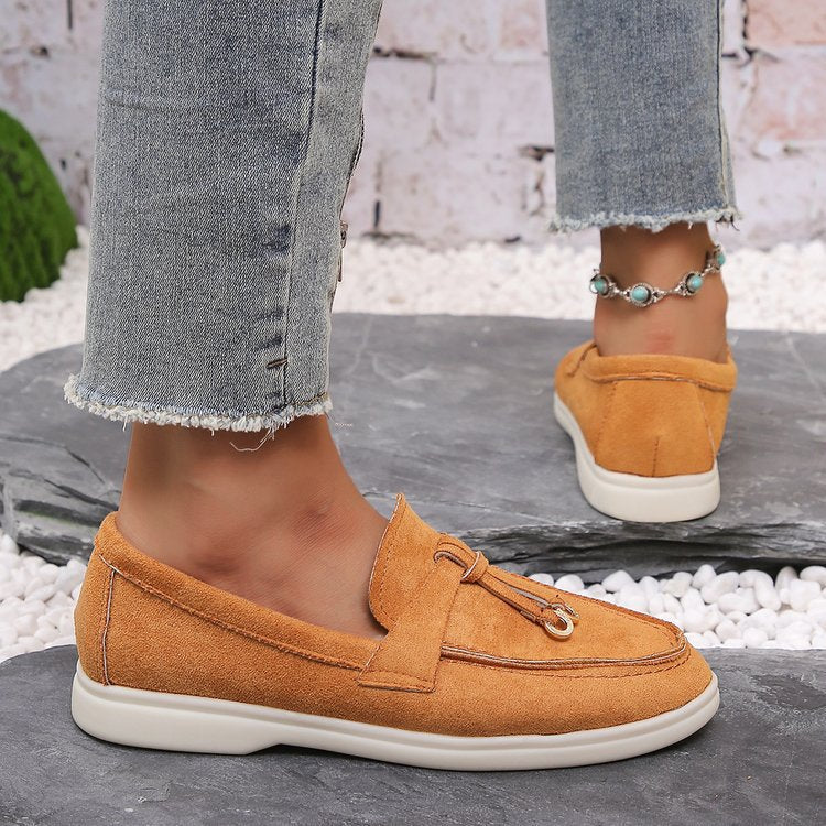 💝Summer Sale⭐Comfortable Women's Slip-On Sneakers: Casual Flat Loafers for Walking