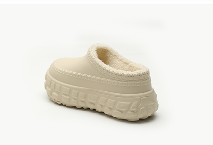 (⏳NOW ON: 70% OFF Sale! 🔥)Women’s Platform Furry Warm Waterproof Slippers