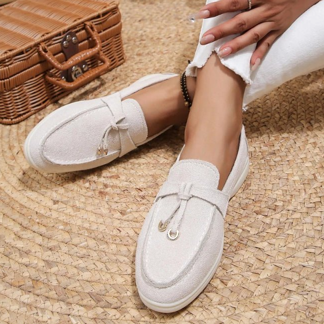 💝Summer Sale⭐Comfortable Women's Slip-On Sneakers: Casual Flat Loafers for Walking