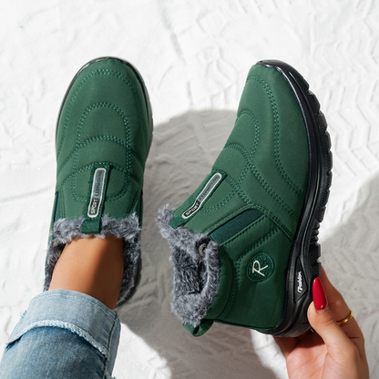 (⏳NOW ON: 50% OFF Sale! 🔥)Snow Boots for Women Slip on Winter Warm Shoes Fashion