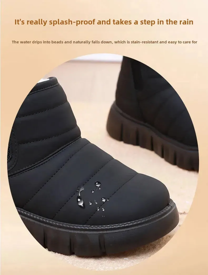 (⏳NOW ON: 70% OFF Sale! 🔥)Women’s Thickened Fuzzy Winter Snow Boots – Warm Comfortable Chunky Ankle Boots
