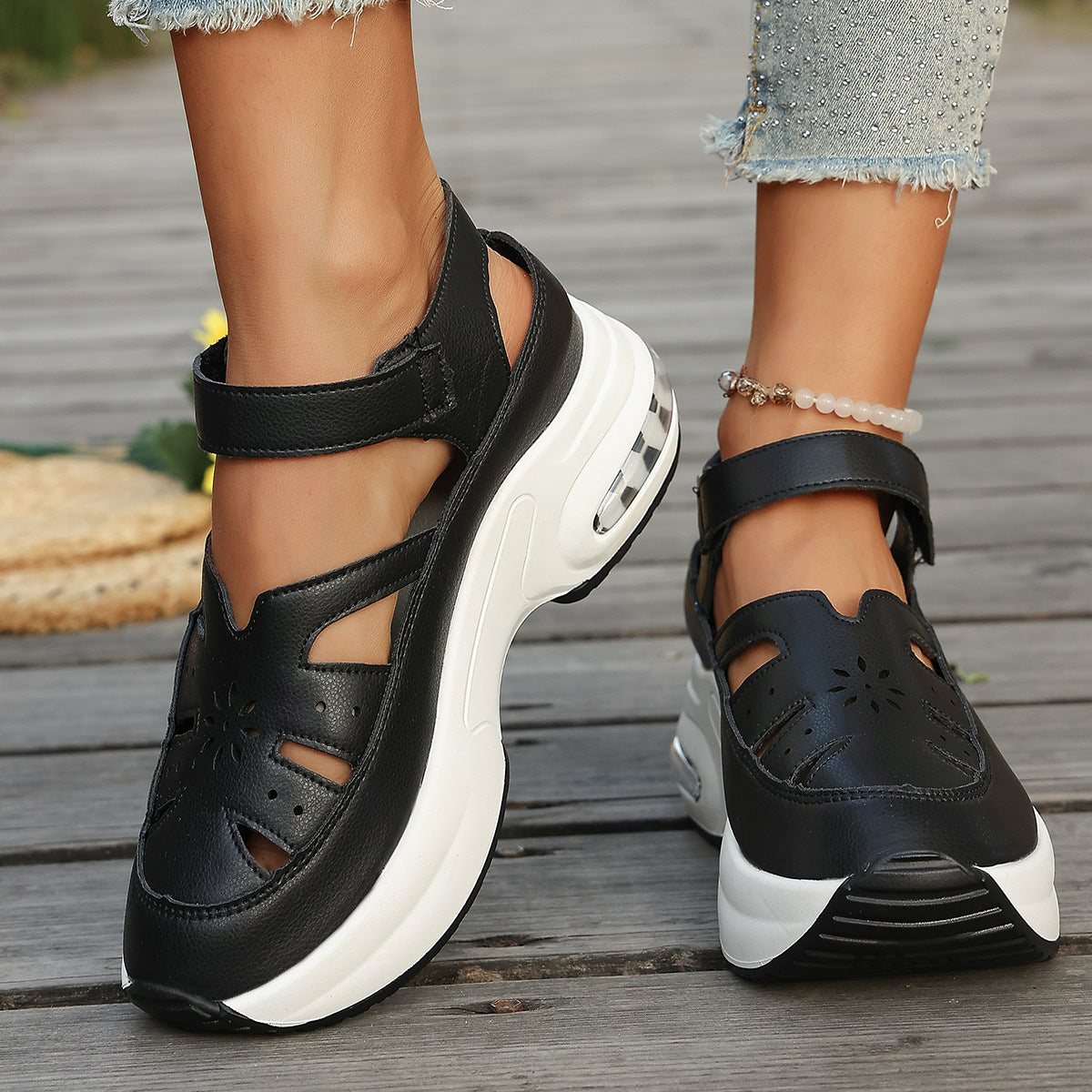 Chunky Platform Fisherman Sandals – Easy Slip-On with Arch Support