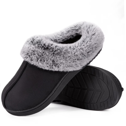 (⏳NOW ON: 70% OFF Sale! 🔥)Women’s Winter Fuzzy Lined Warm Indoor Outdoor Slippers