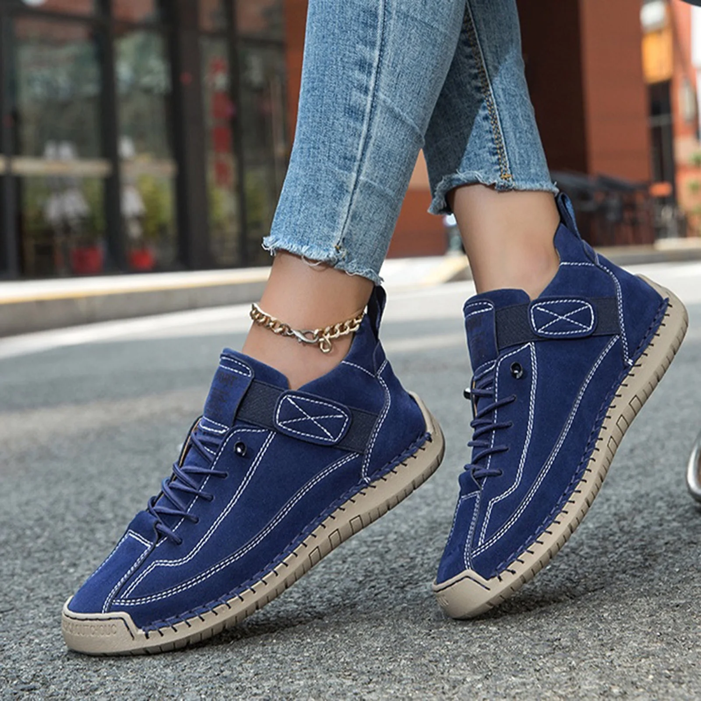(⏳NOW ON: 70% OFF Sale! 🔥)Handmade Leather Women’s Orthopedic Comfort Shoes – Soft, Lightweight, Non-Slip Casual Style