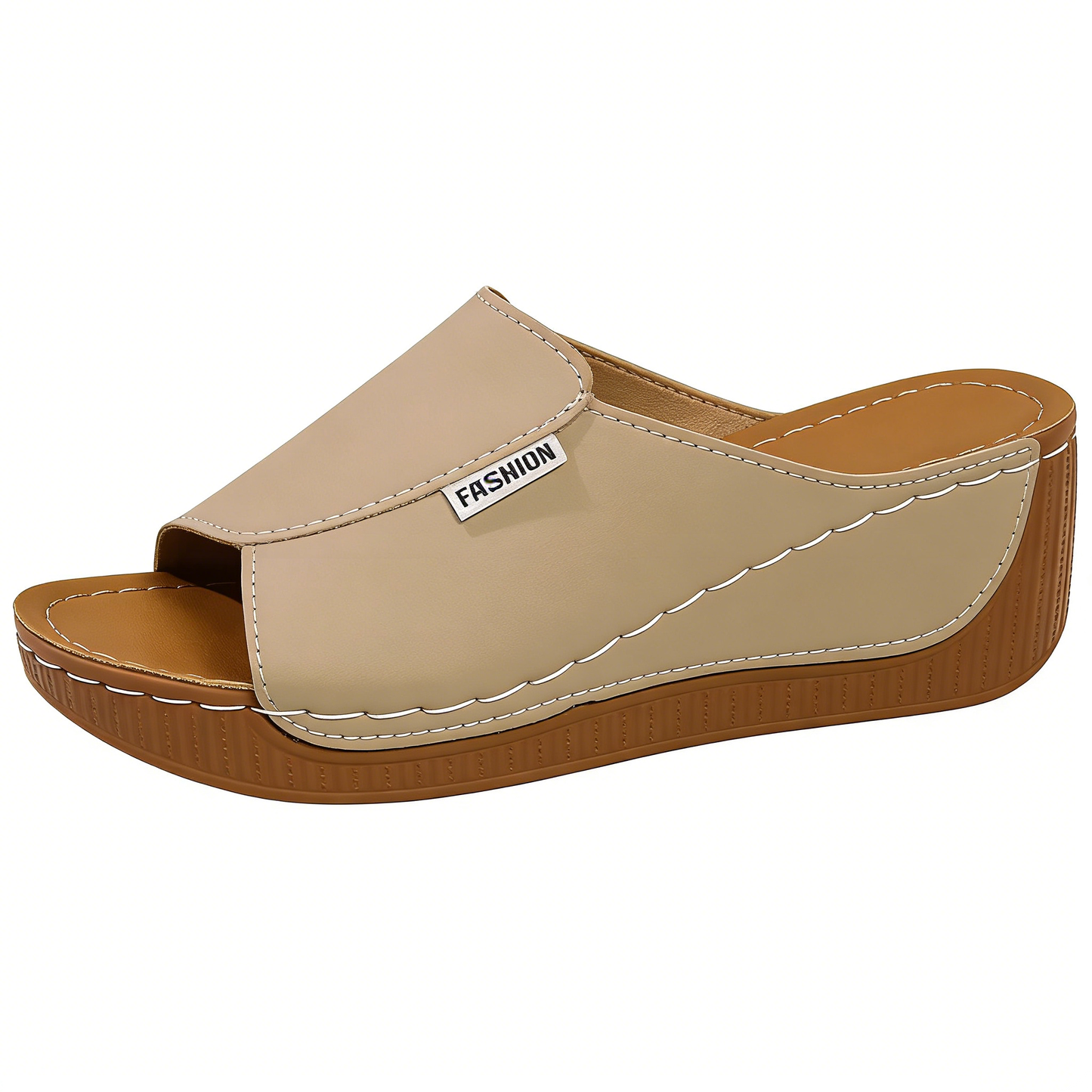 Cleaning Slippers for Women Women's Casual One Foot Stirrup Slope Heel Roman Lightweight Thick Bottom Casual Open Toe Slippers